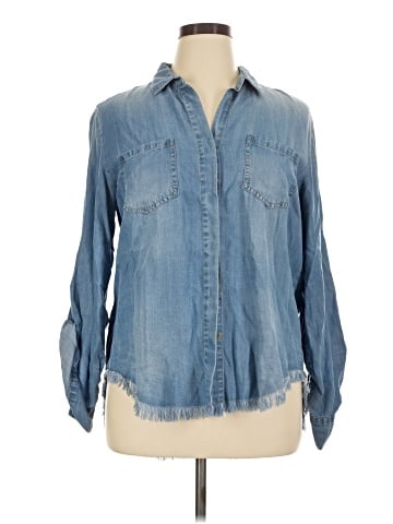 Velvet Heart 3/4 Sleeve Button-Down Shirt (view 1)