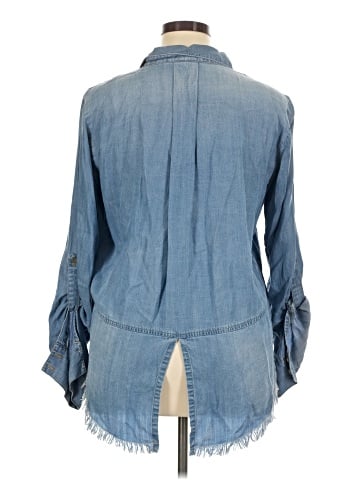 Velvet Heart 3/4 Sleeve Button-Down Shirt (view 2)