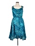 Sofia by Sofia Vergara Animal Print Blue Cocktail Dress Size XL - photo 1
