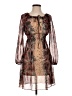 Three Eighty Two 100% Polyester Paisley Brown Cocktail Dress Size XS - photo 1