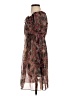 Three Eighty Two 100% Polyester Paisley Brown Cocktail Dress Size XS - photo 5