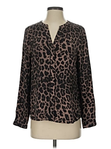 Joie Long Sleeve Silk Top (view 1)