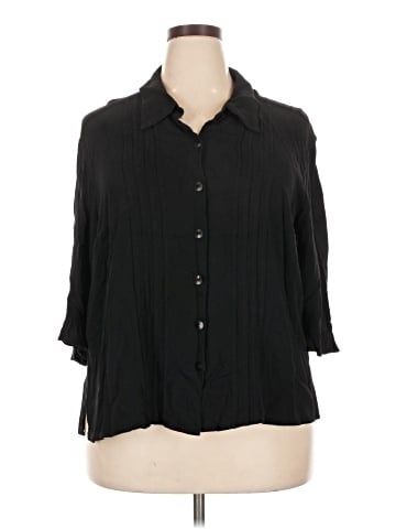 Carole Little 3/4 Sleeve Button-Down Shirt (view 1)