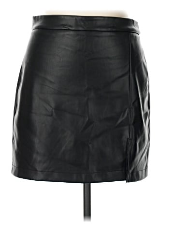 Shinestar Faux Leather Skirt (view 1)