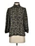 Max Studio 100% Polyester Paisley Black 3/4 Sleeve Blouse Size S - photo 1