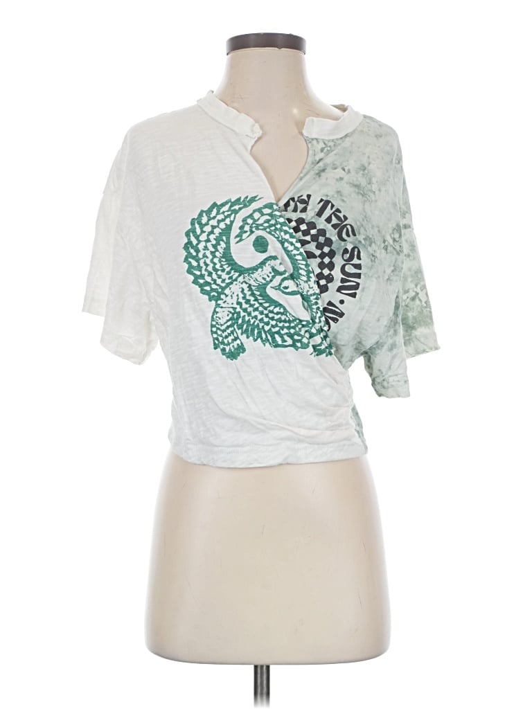 Pre-owned Pilcro Short Sleeve T-shirt In White