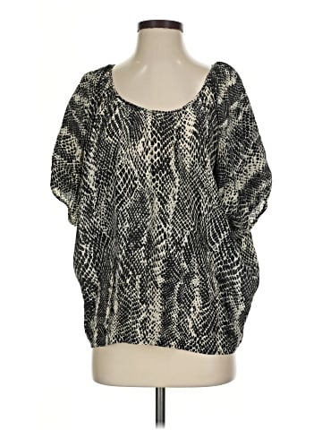 Kenneth Cole New York Short Sleeve Silk Top (view 1)