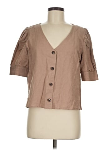 Amour Vert 3/4 Sleeve Button-Down Shirt (view 1)