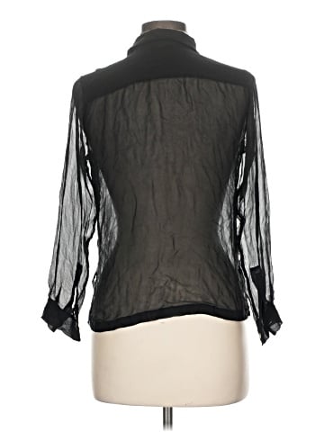 Boston Proper Long Sleeve Silk Top (view 2)