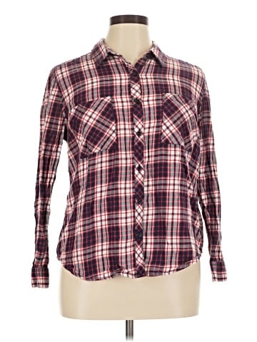 Faded Glory Long Sleeve Button-Down Shirt (view 1)