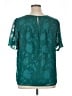Daniel Rainn 100% Polyester Teal Short Sleeve Blouse Size XL - photo 2