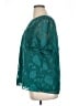 Daniel Rainn 100% Polyester Teal Short Sleeve Blouse Size XL - photo 5