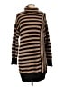 Blu Pepper 100% Polyester Stripes Brown Pullover Sweater Size L - photo 1