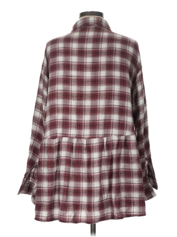 American Eagle Outfitters 3/4 Sleeve Button-Down Shirt (view 2)