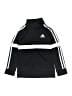 Adidas 100% Polyester Black Track Jacket Size 7 - photo 1