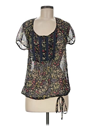 a.n.a. A New Approach Short Sleeve Blouse (view 1)