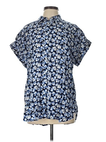 Lauren by Ralph Lauren Short Sleeve Blouse (view 1)