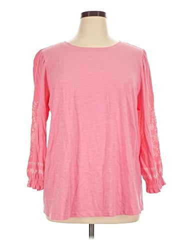 St. John's Bay 3/4 Sleeve Top (view 1)