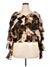 Ashley Stewart 100% Polyester Brown 3/4 Sleeve Blouse Size 18 Plus - photo 1