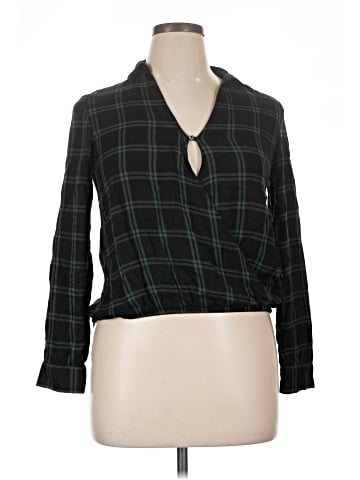 Madewell Wrap-Front Shirt in Palma Plaid (view 1)