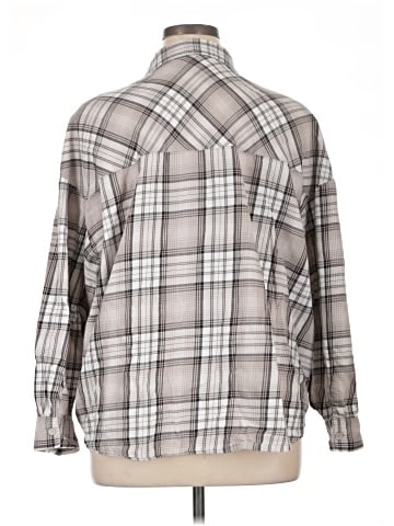 Divided by H&M 3/4 Sleeve Button-Down Shirt (view 2)