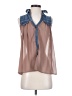 Double Zero 100% Polyester Brown Sleeveless Blouse Size S - photo 1