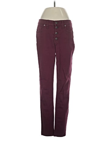 Madewell 9" Mid-Rise Skinny Jeans: Garment-Dyed Button-Front Edition (view 1)