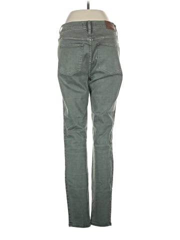Madewell 9" Mid-Rise Skinny Jeans: Garment-Dyed Button-Front Edition (view 2)