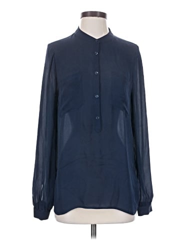 Haute Hippie Long Sleeve Silk Top (view 1)