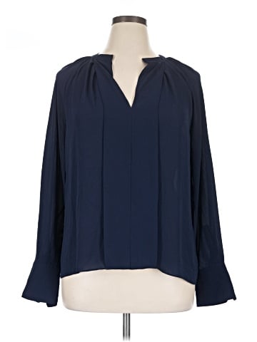 White House Black Market Long Sleeve Blouse (view 1)