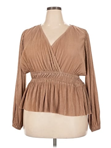 ELOQUII Long Sleeve Blouse (view 1)