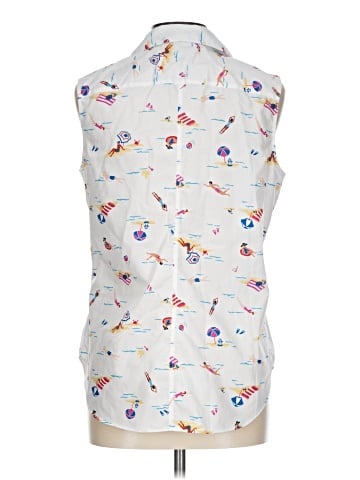 Lands' End Sleeveless Button-Down Shirt (view 2)