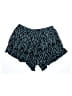 Umgee 100% Rayon Animal Print Teal Shorts Size XL - photo 2