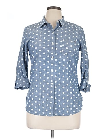 Tommy Hilfiger 3/4 Sleeve Button-Down Shirt (view 1)