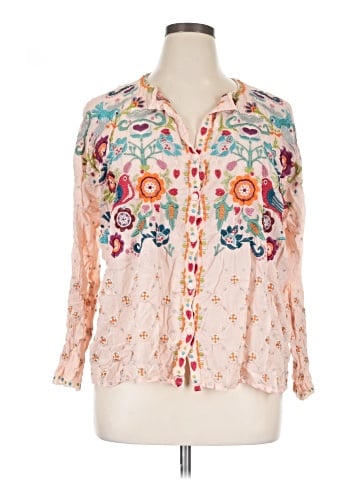 Johnny Was 3/4 Sleeve Blouse (view 1)
