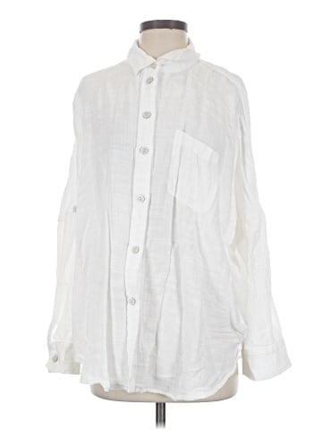 American Eagle Outfitters Long Sleeve Button-Down Shirt (view 1)