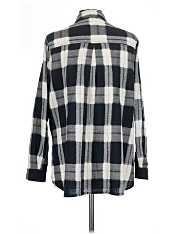 Zara Basic Long Sleeve Button-Down Shirt (view 2)