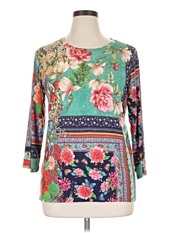 Citron 3/4 Sleeve Blouse (view 1)