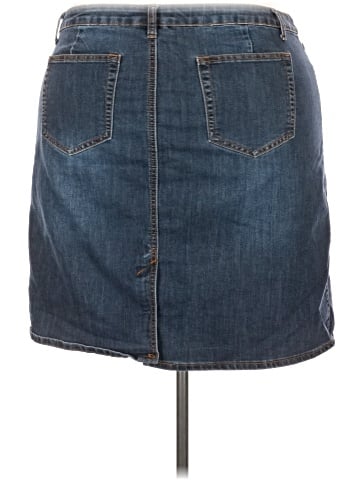 Baccini Denim Skirt (view 2)
