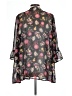 Xhilaration 100% Polyester Black Kimono Size L - photo 2