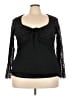 Torrid 100% Nylon Black Long Sleeve Top Size 3X Plus (3) - photo 1