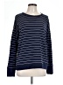 Staccato Stripes Blue Pullover Sweater Size L - photo 1