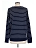 Staccato Stripes Blue Pullover Sweater Size L - photo 2