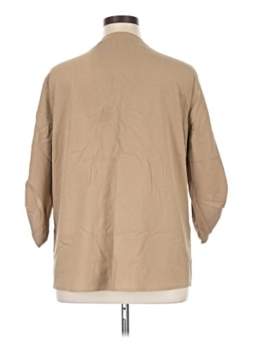 Investments 3/4 Sleeve Silk Top (view 2)