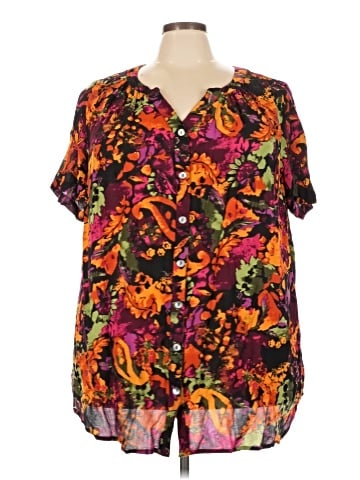 Roaman's Short Sleeve Blouse (view 1)