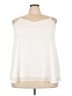 Torrid 100% Polyester Ivory Sleeveless Blouse Size 3X Plus (3) - photo 1