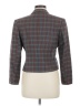 Pendleton 100% Virgin Wool Plaid Gray Wool Blazer Size 8 Petite - photo 2