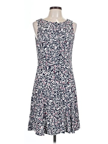 Madewell Button-Front Boatneck Mini Dress in Floral (view 1)
