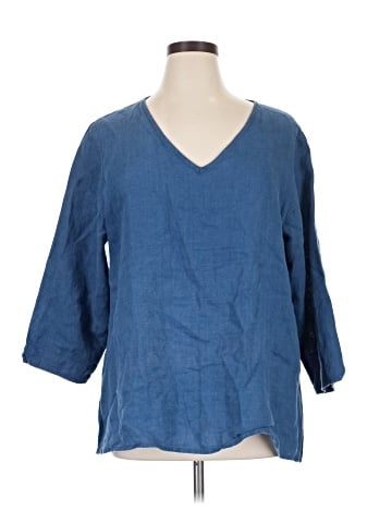 Flax 3/4 Sleeve Blouse (view 1)