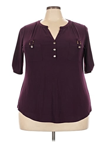 Perseption Concept Short Sleeve Blouse (view 1)